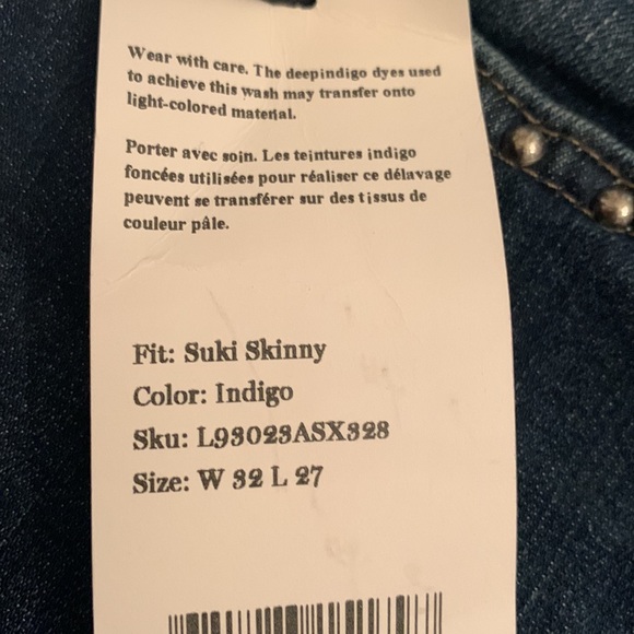 NWT. Suki jeans - Picture 2 of 5